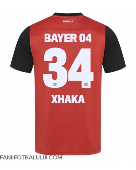 Bayer Leverkusen Granit Xhaka #34 Tricou Fotbal Replică 2024-25 Barbati Acasa